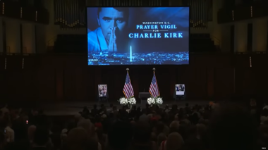 Vigil at Kennedy Center Honors Charlie Kirk Following Assassination