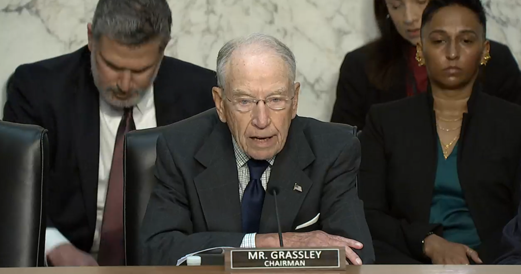 Senator Grassley Alleges FBI Targeted Republican Groups Under Wray