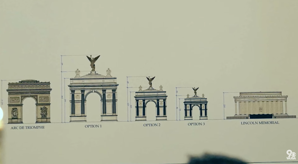 Trump Proposes Triumphal Arch in Virginia, Sparking Controversy