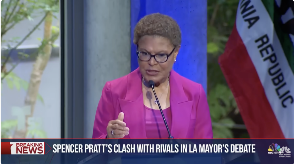 Complaint Filed Against L.A. Mayor Karen Bass for Alleged Electioneering
