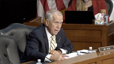 Sen. Tillis Draws GOP Criticism Over DOJ 'Weaponization' Comparison at Blanche Hearing