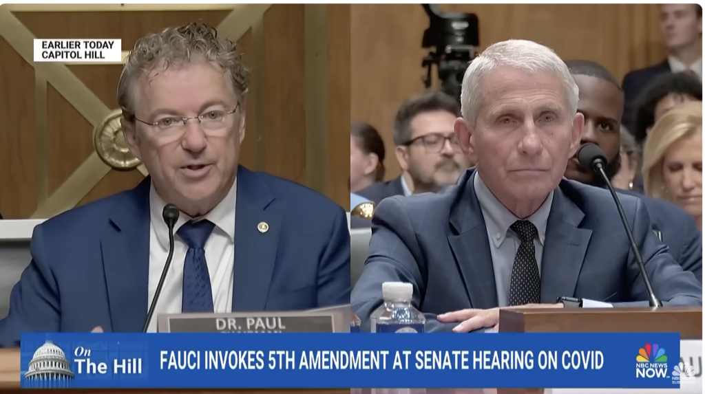 Fauci Invokes Fifth Amendment Over 100 Times in Senate Hearing as Parental Rights Groups Demand Accountability