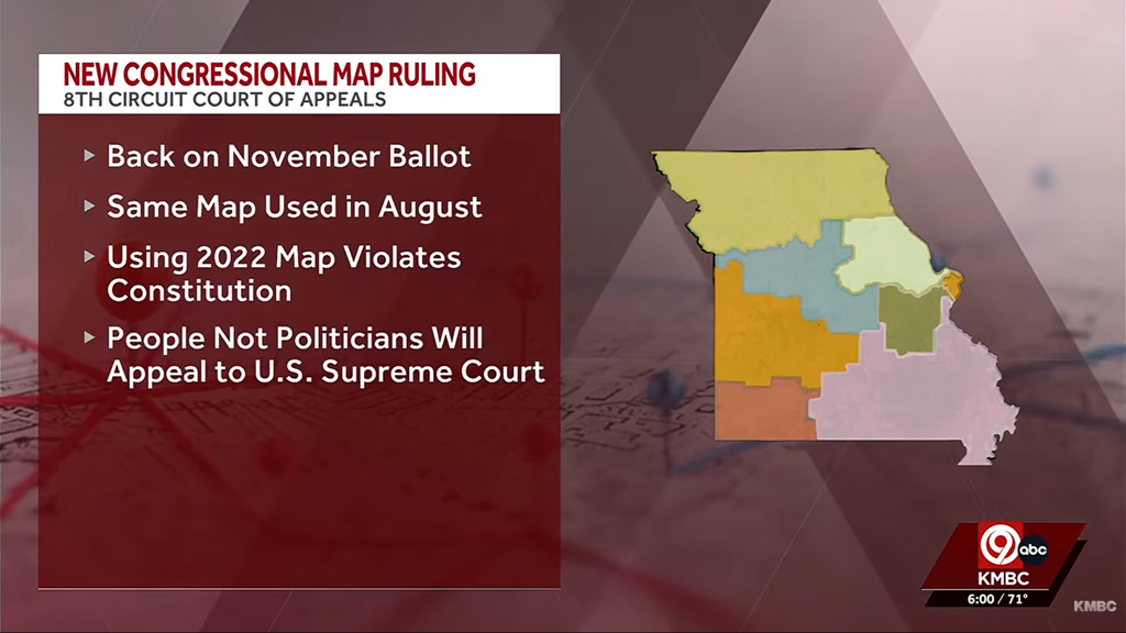 8th Circuit Orders Missouri to Use GOP-Drawn Congressional Map for 2026 Midterms