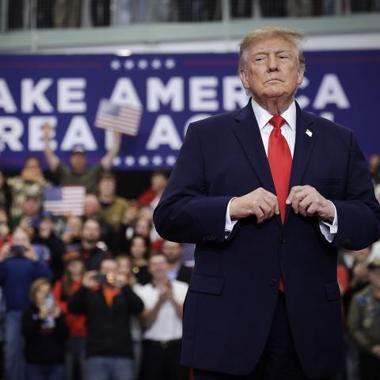 Trump, Nicki Minaj Rally Republicans in Michigan Senate Race