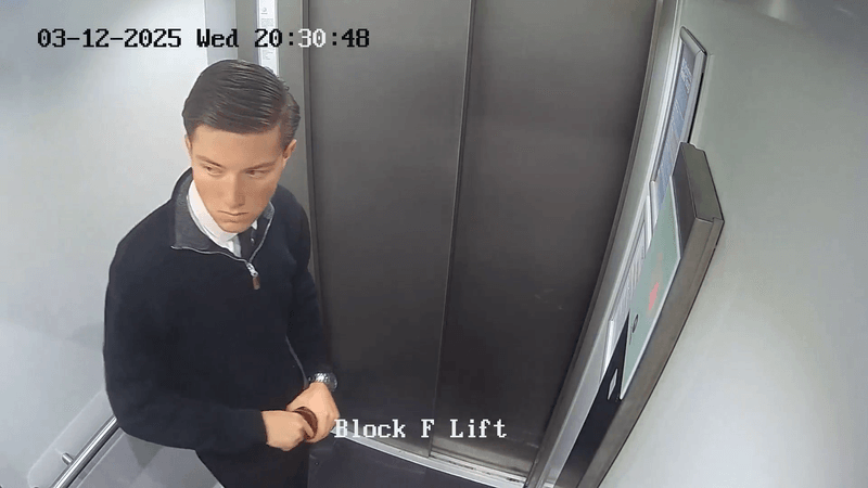 Henry Nowak on CCTV shortly before being killed
