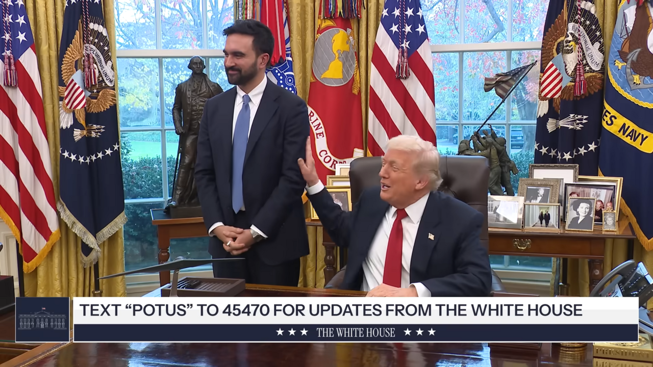 President Trump Meets with Zohran Mamdani, Mayor-Elect, New York City 12-24 screenshot.png
