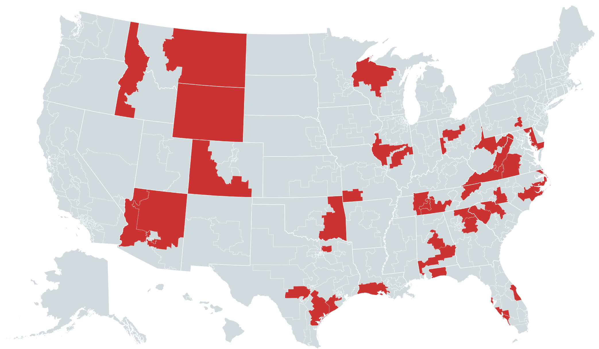 House Freedom Caucus Membership as of June 2023. Only includes confirmed members.