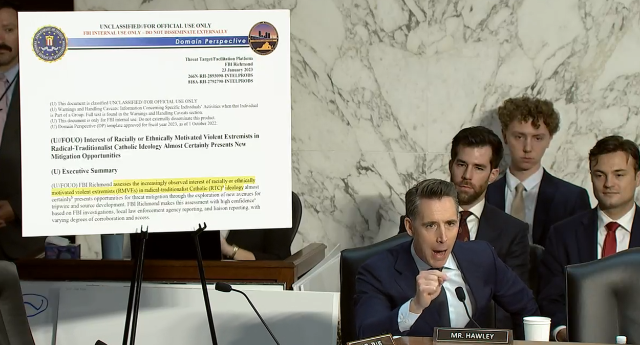 Sen. Hawley Critiques DOJ Actions Amid Allegations of Political Targeting