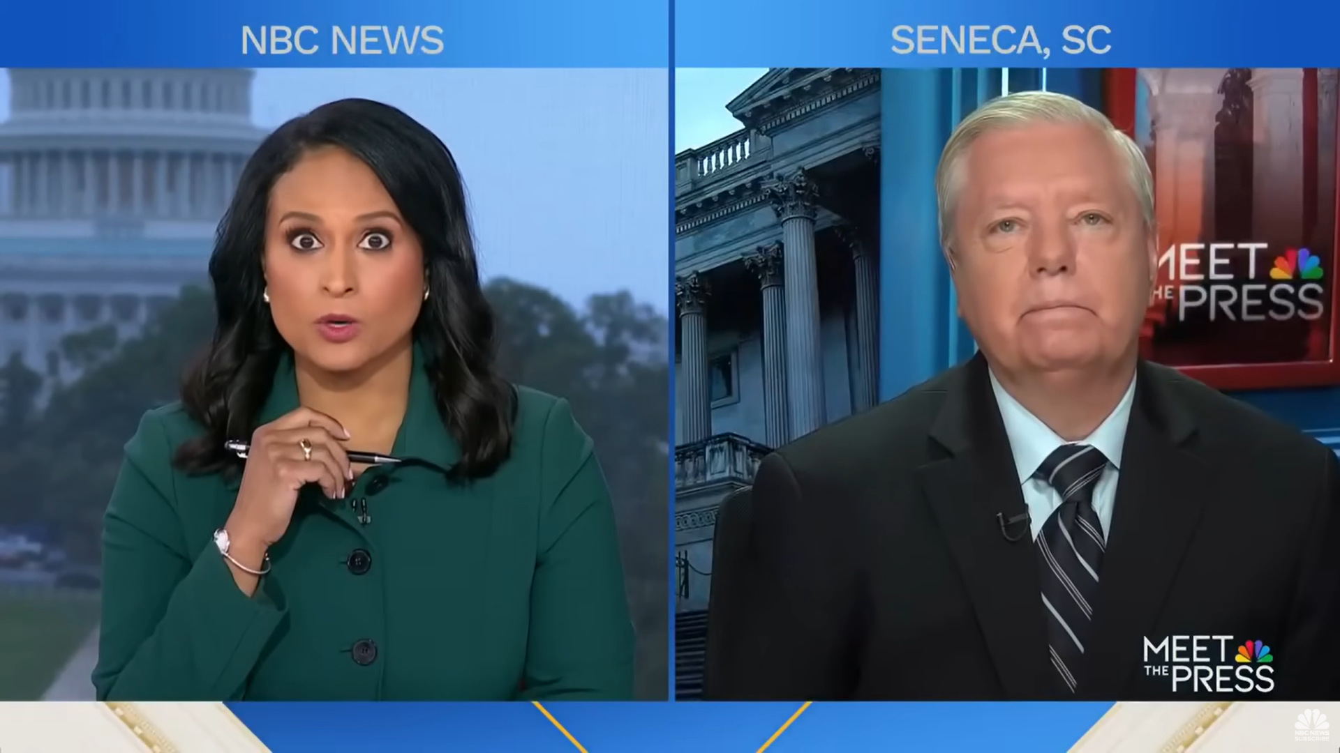 Welker Questions Trump and Biden Negotiation Skills on Meet the Press