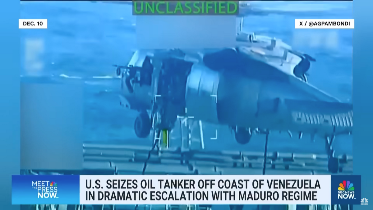 U.S. Government Seizes Stateless Oil Tanker Linked to Venezuela