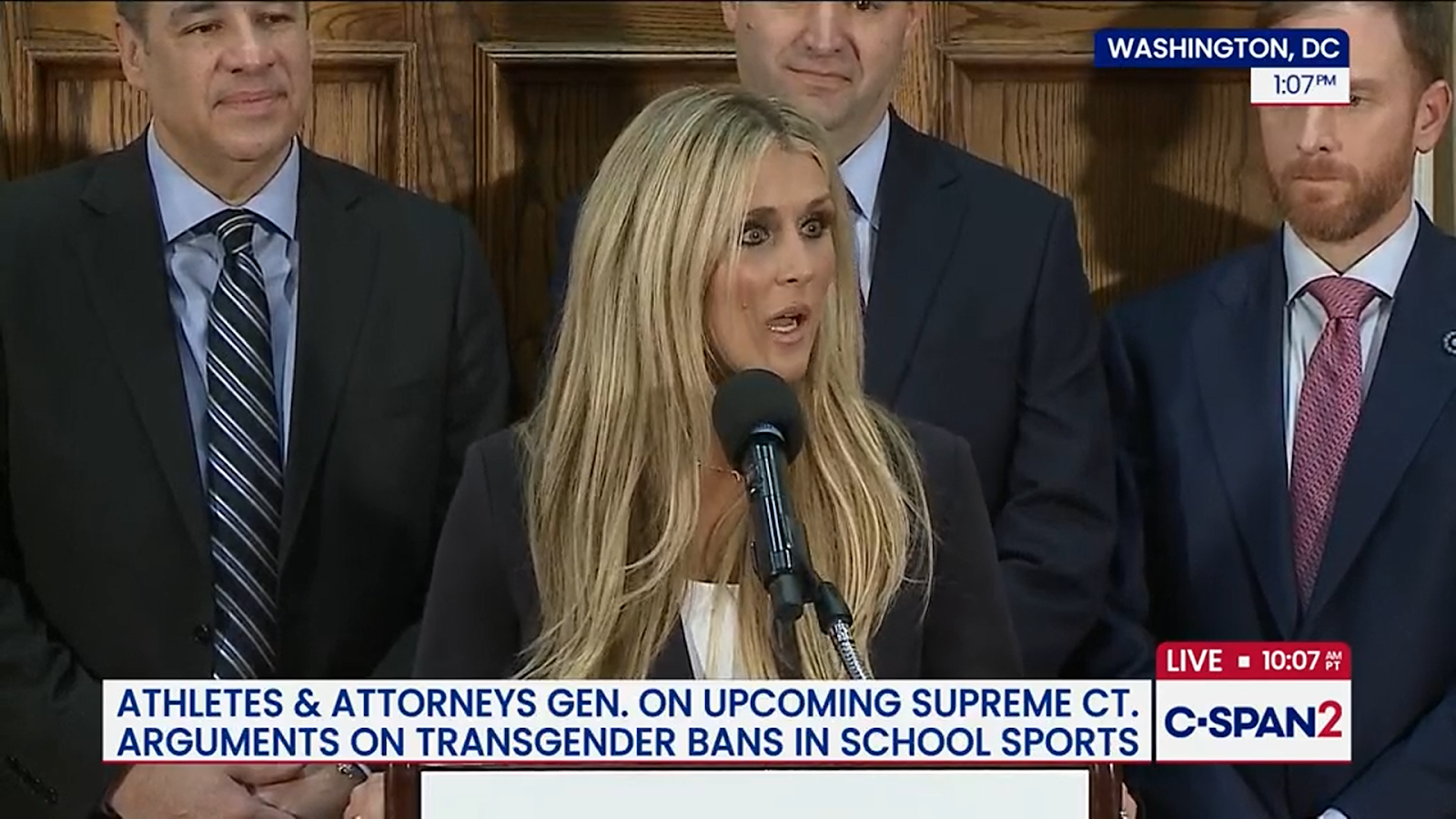 Female Athletes, Republican AGs Rally to Defend Women's Sports at Supreme Court