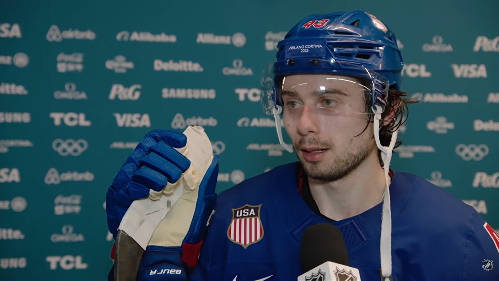Quinn Hughes Celebrates Patriotism After Game-Winning Goal for Team USA
