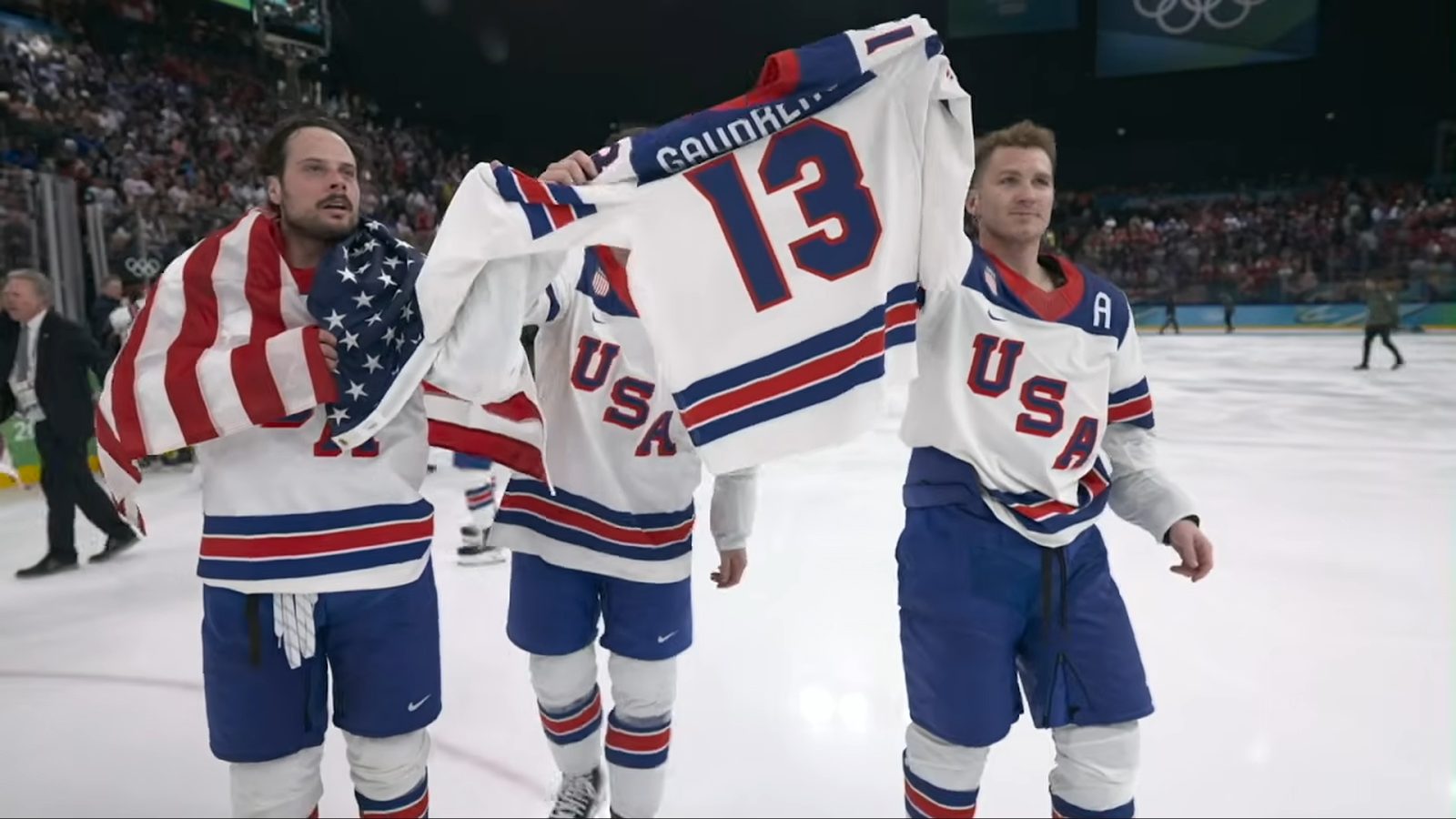 U.S. Men's Hockey Team Wins Olympic Gold Against Canada