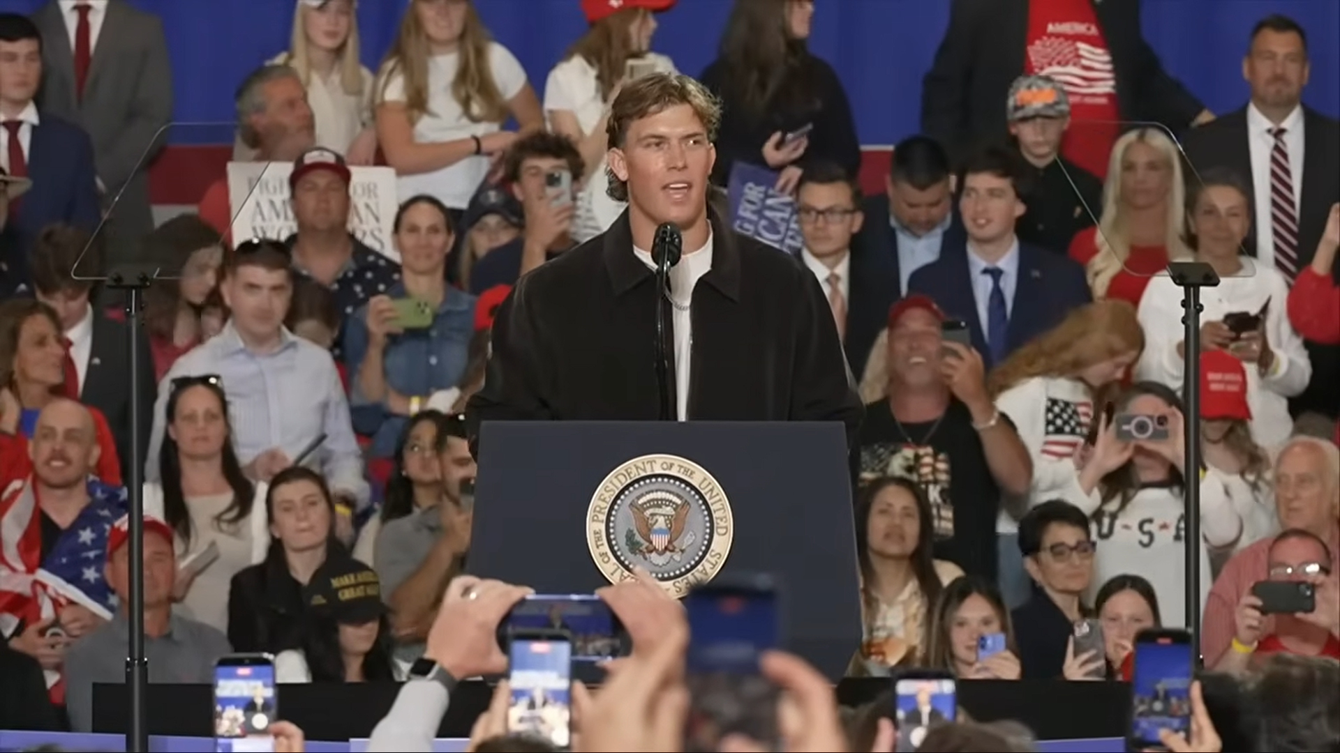 NFL Quarterback Jaxson Dart Faces Backlash After Introducing Trump at Rally